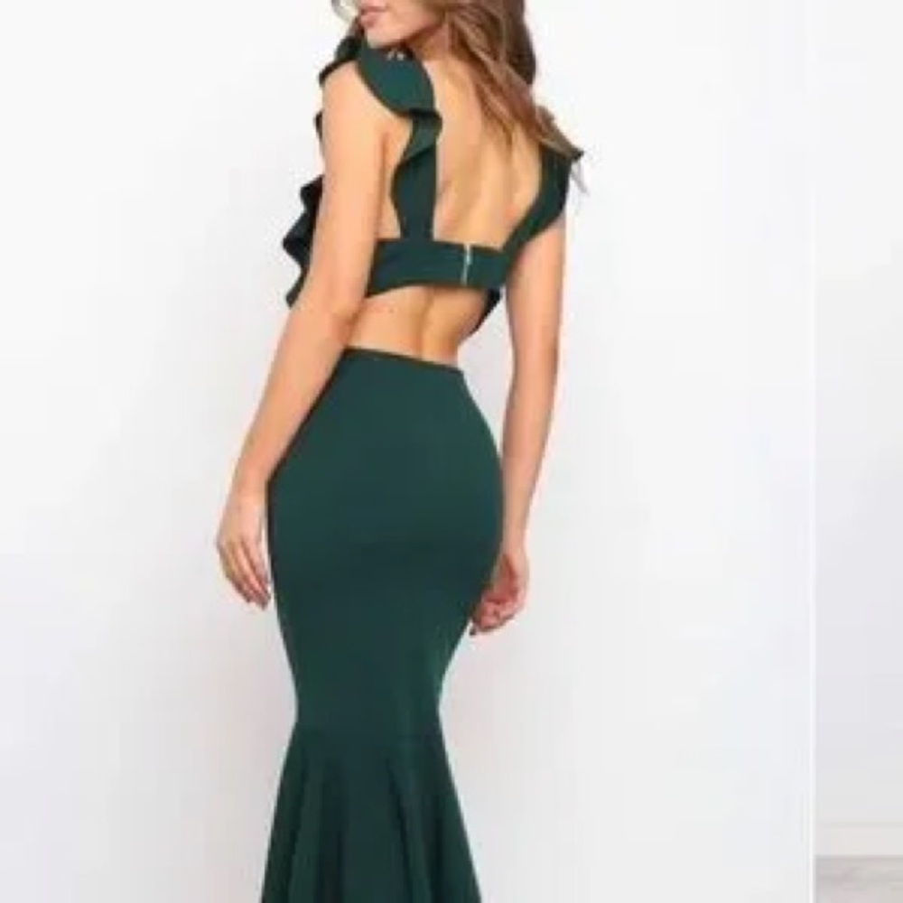 Petal & Pup Avani Emerald Green Midi Dress, size 4 / small